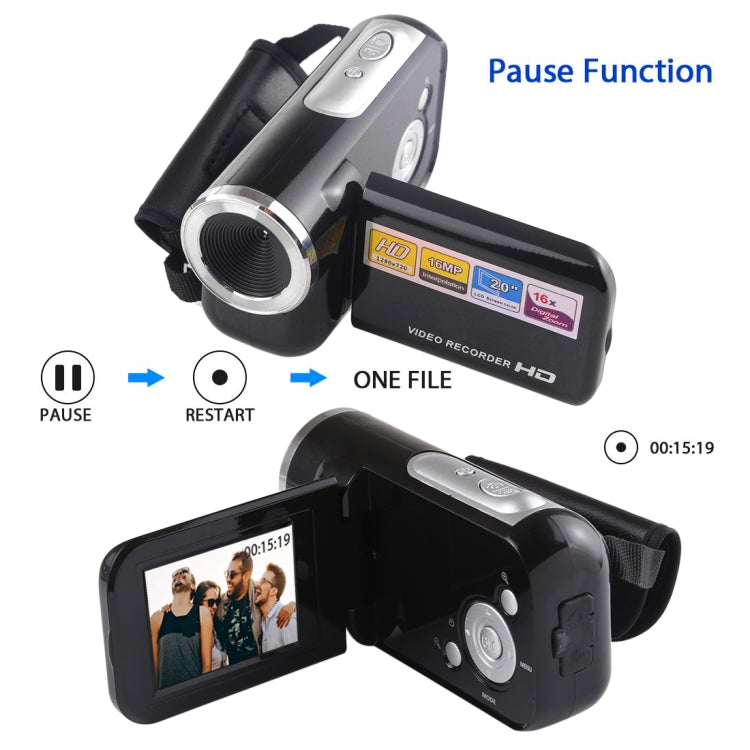 1280x720P HD 16X Digital Zoom 16.0 MP Digital Video Camera Recorder with 2.0 inch LCD Screen 1280x720P HD 16X Digital Zoom 16.0 MP Digital Video Camera Recorder with 2.0 inch LCD Screen